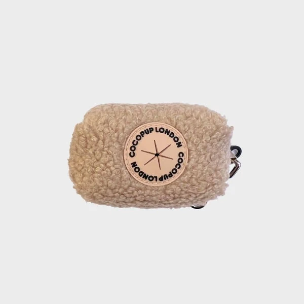 DISTRIBUTEUR DE SACS À DÉJECTION TEDDY POUR CHIEN - BEIGE