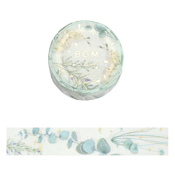 Washi Tape Foil Stamping - Natural Green