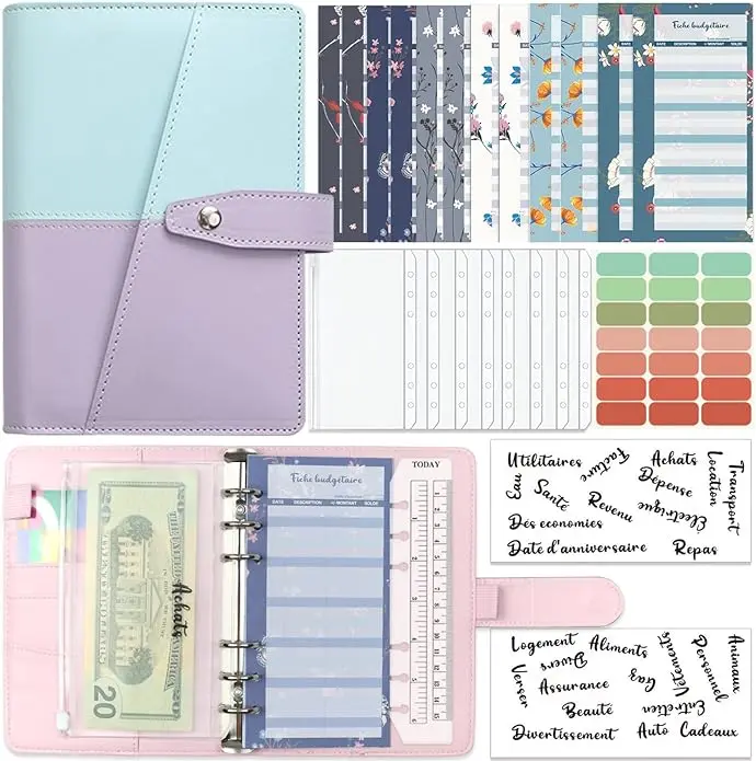 COLAND Agenda semainier 2023 2024 A5, 18 mois (Juillet 2023 - Décembre 2024) avec mensuel onglets, calendrier, poche intérieure, boucle pour stylo et couverture en cuir