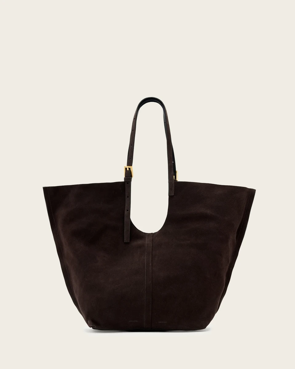 Ara Suede Tote Bag Bitter Brown | ALLSAINTS FR