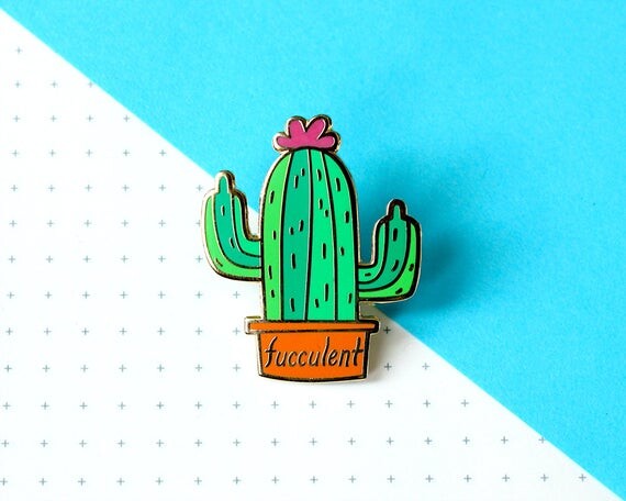 broche émail fucculent