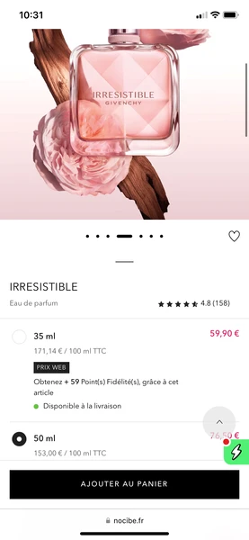 Givenchy  Irresistible   Eau de parfum » achetez en ligne | Nocibé