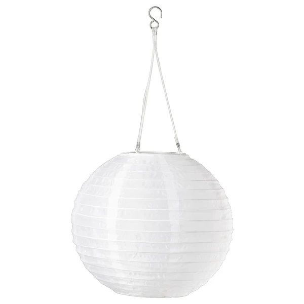 SOLVINDEN Suspension à énergie solaire à LED - extérieur/globe blanc 30 cm