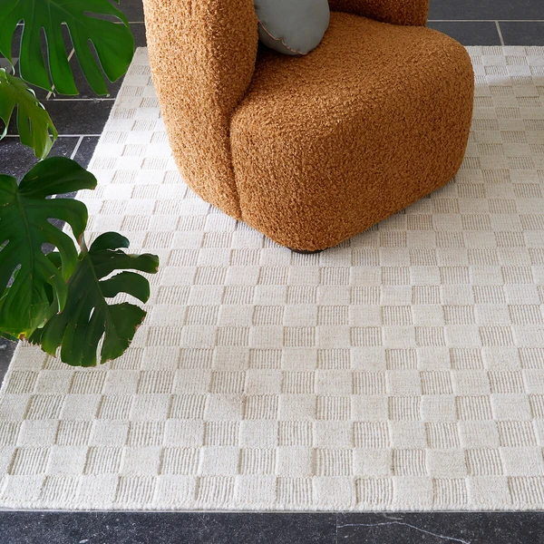 Tapis damier ton sur ton, Bilmo