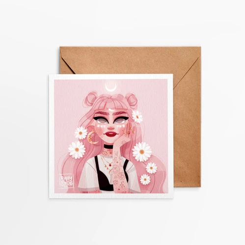 Carte Carrée Daisy
