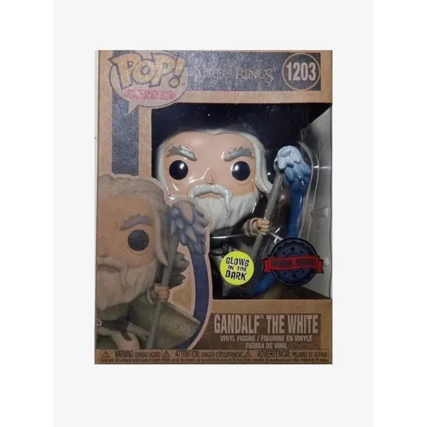 Figurine Gandalf The White Earth Days / Le Seigneur Des Anneaux / Funko Pop Movies 1203 / Exclusive Special Edition / GITD