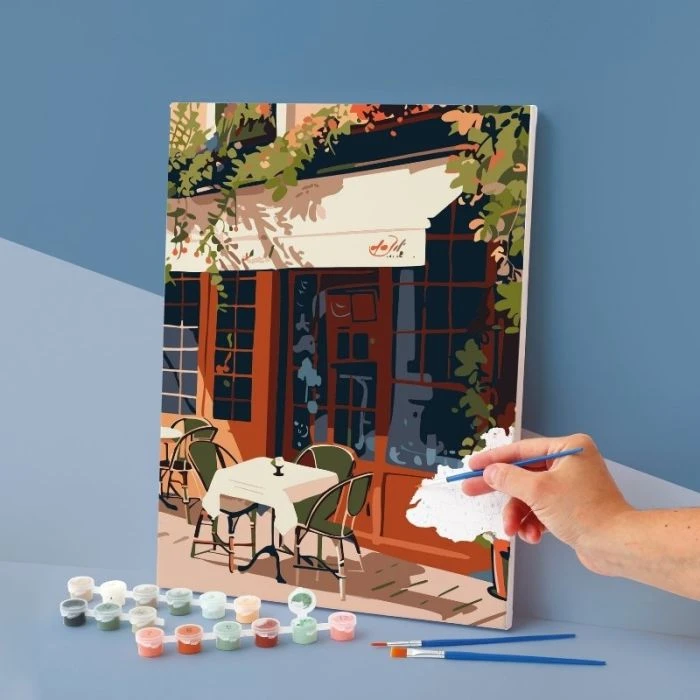 Kit peinture au numéro Un été à Paris 30x40 cm