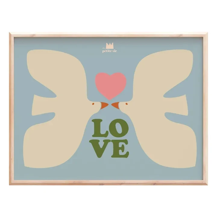 Affiche Love oiseaux