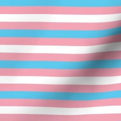 Trans LGBT Pride Flag Fabric | Spoonflower