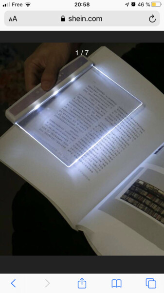 Veilleuse de lecture à écran plat