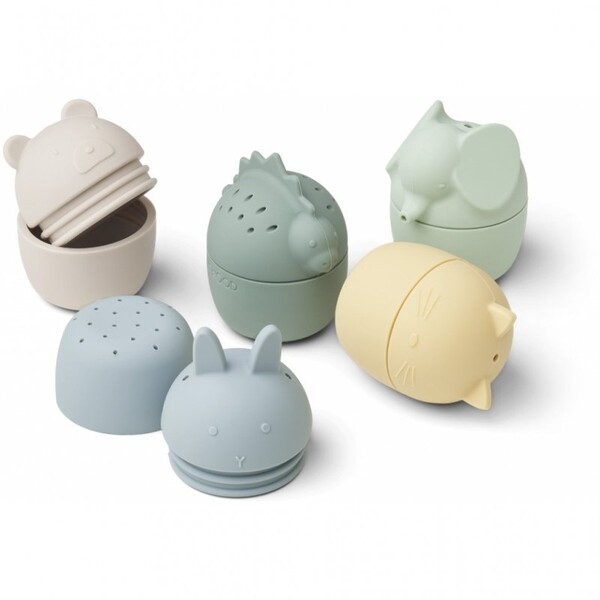 5 jouets pour le bain | Dusty mint - Liewood