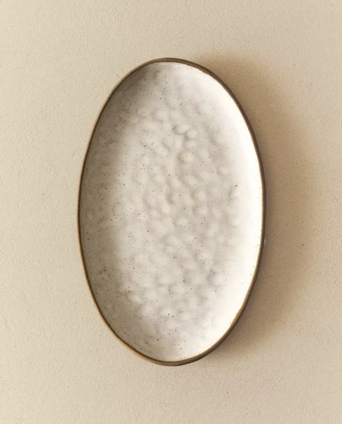  PLAT OVALE TEXTURÉ