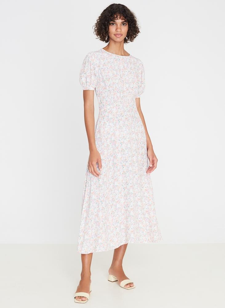 Beline Midi Dress Vionette Pink Floral