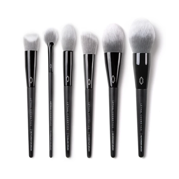 6 Piece Vegan Face Brush Bundle