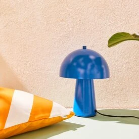 Lampe à poser SILO coloris bleu franc 29,5 x 21 cm - 4MURS