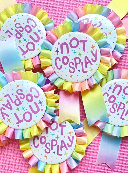 Pastel Not Cosplay Rosette pin