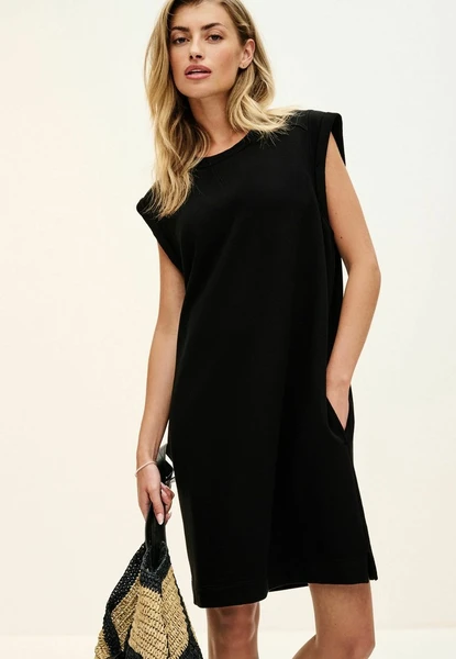 REGULAR FIT - Robe en jersey - black