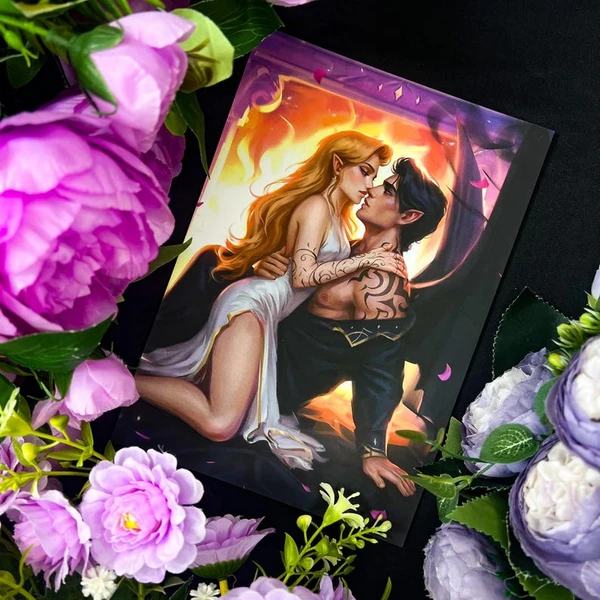 Impression d'art de Feyre et Rhysand