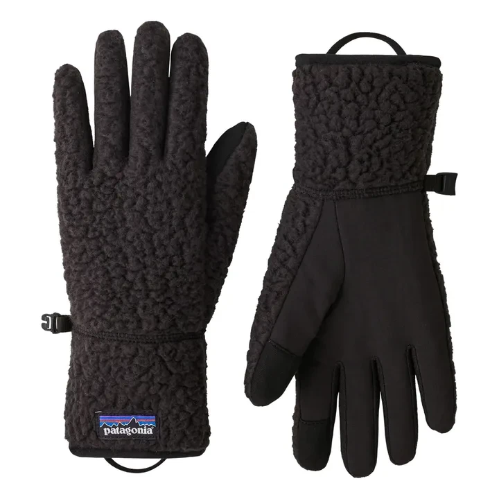 Patagonia - Gants Retro Pile Fibres Recyclées - Noir | Smallable