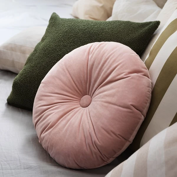 KRANSBORRE Coussin - rose clair 40 cm