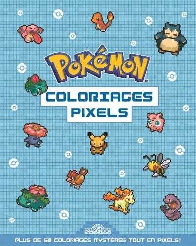 Pokémon - Coloriages Pixels (Broché)