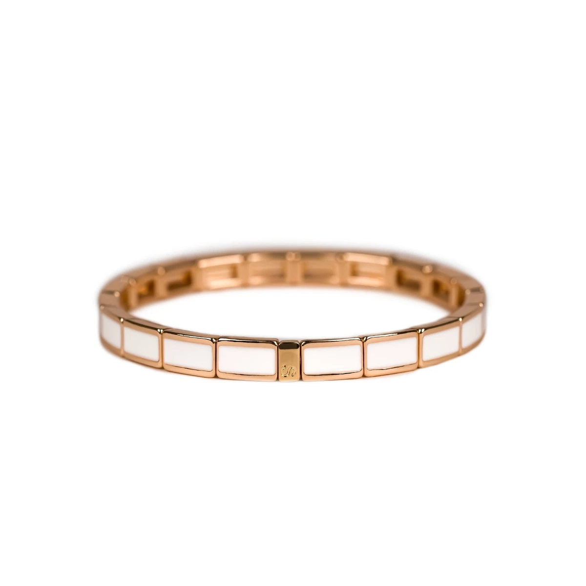 BRACELET FIN SERTI Blanc- Taille : petit modèle