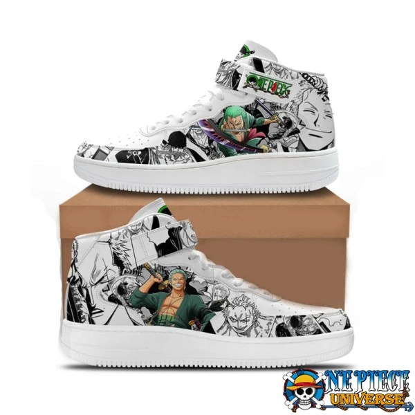 Roronoa Zoro One Piece High Top Air Force Shoes Custom Shoes - One Piece Universe - The Best Store for One Piece Merchandise