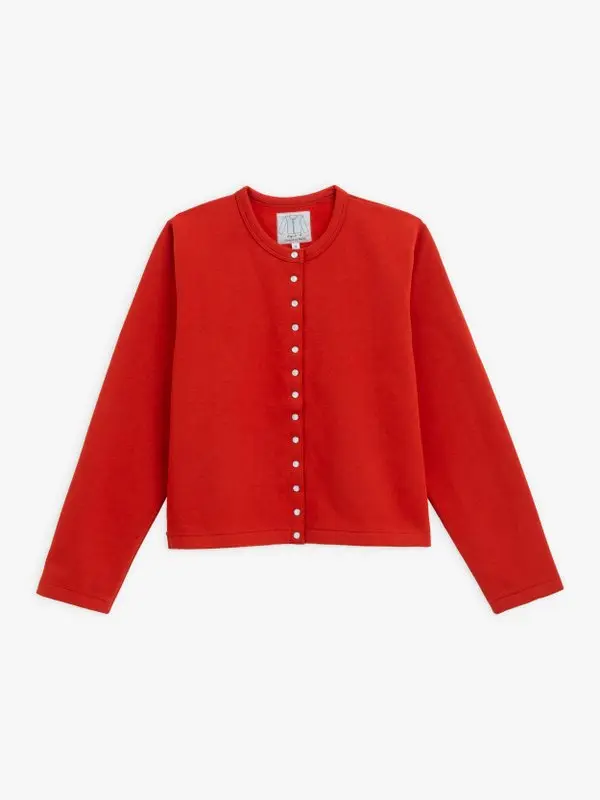 cardigan pression Le Classique rouge