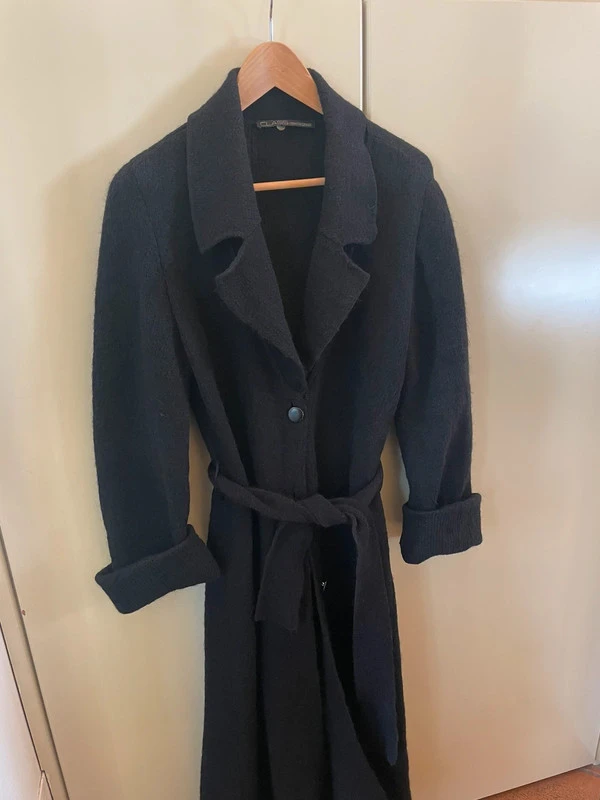 Cappotto lungo da donna in lana viscosa Roberto Cavalli