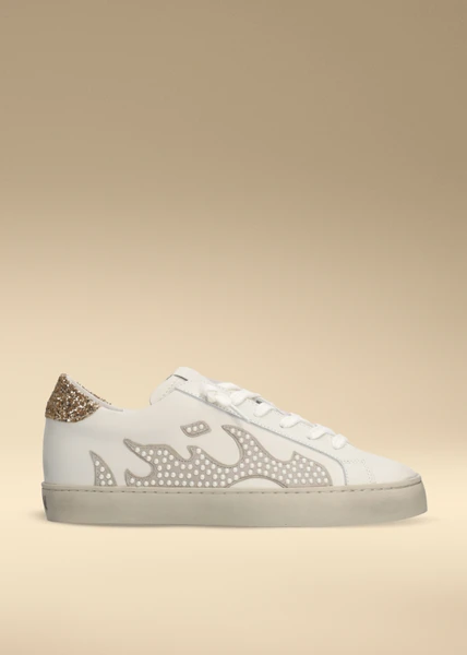 Zapatillas deportivas de mujer Gamin de piel. Modelo Gamin Ref.100154GM  BLANCO