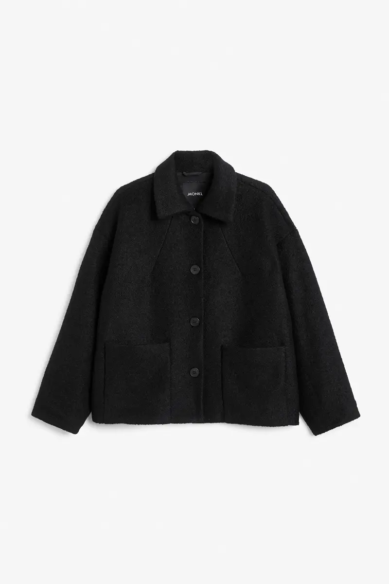 Veste texturée noire