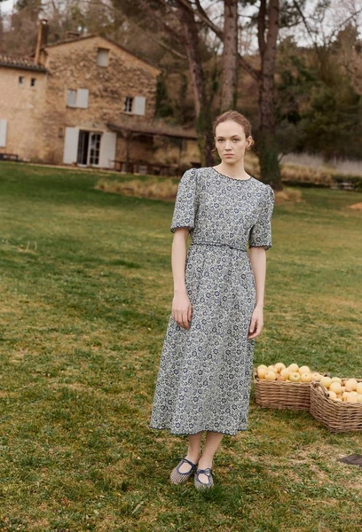 Robe midi manches courtes en coton BIO GOTS ECRU pour femme MONOPRIX