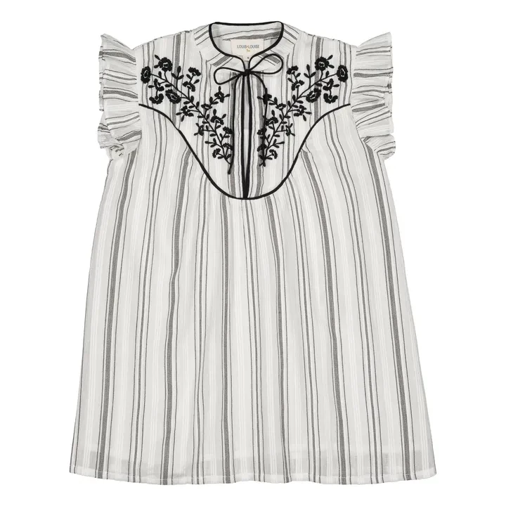 Robe Andrée Bouquets | Bleu gris