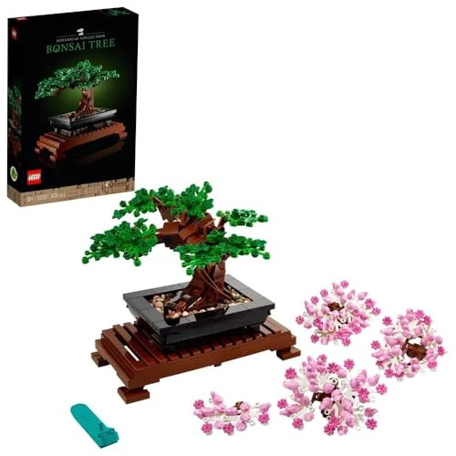 Lego Botanicals Bonsaï - Plante Artificielle - Projet de Bricolage créatif pour Adulte - Objet Floral de décoration intérieure - Idée Cadeau pour Amateurs de Plantes 10281