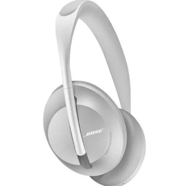 Bose Noise Cancelling Headphones 700 – Casque Bluetooth sans fil Supra-Aural avec Microphone Intégré pour des Appels Clairs et le Contrôle vocal via Alexa, Argent