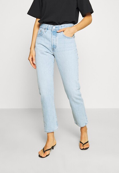 Levi's® 501® CROP - Jean slim - light blue denim/denim bleu gris - ZALANDO.FR