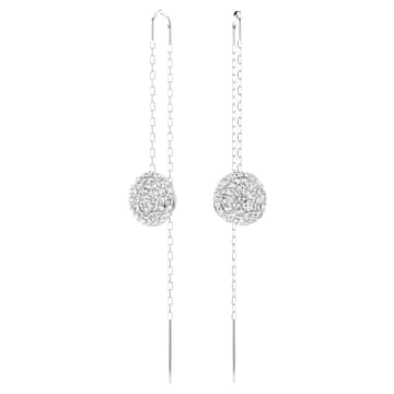 Pendants d'oreilles Sublima, Blanches, Métal rhodié