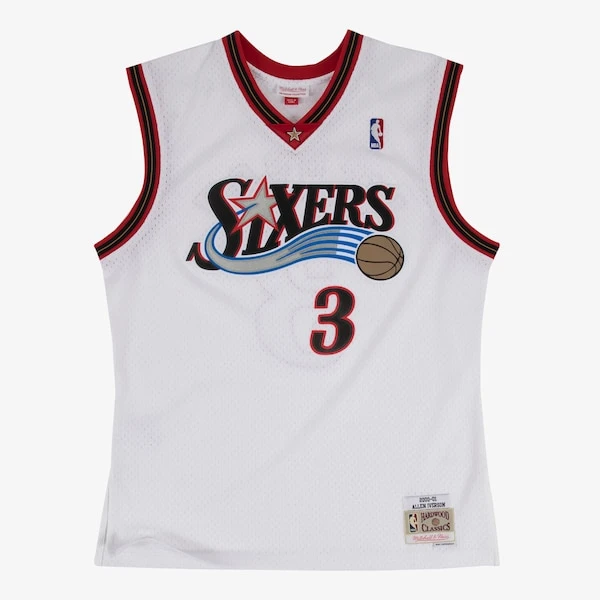 Maillot Mitchell & Ness Swingman des Philadelphia 76ers domicile Allen Iverson 2000-01