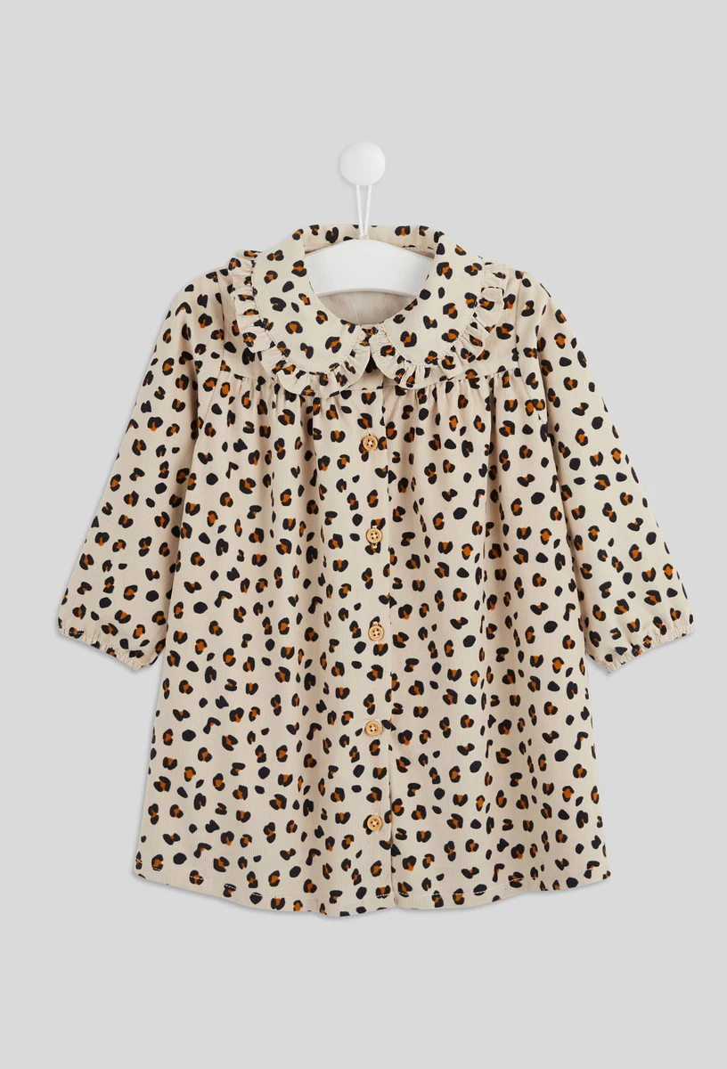 Robe en velours imprimé