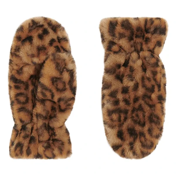 Apparis - Gants Coco Léopard Fibres Recyclées - Beige | Smallable