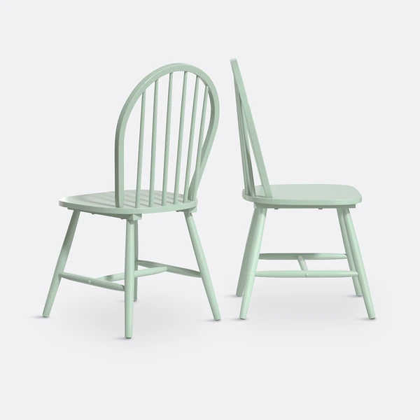 Lot de 2 chaises à barreaux, WINDSOR