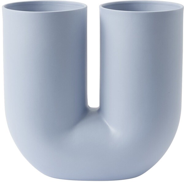 Vase en porcelaine bleu Kink - Muuto