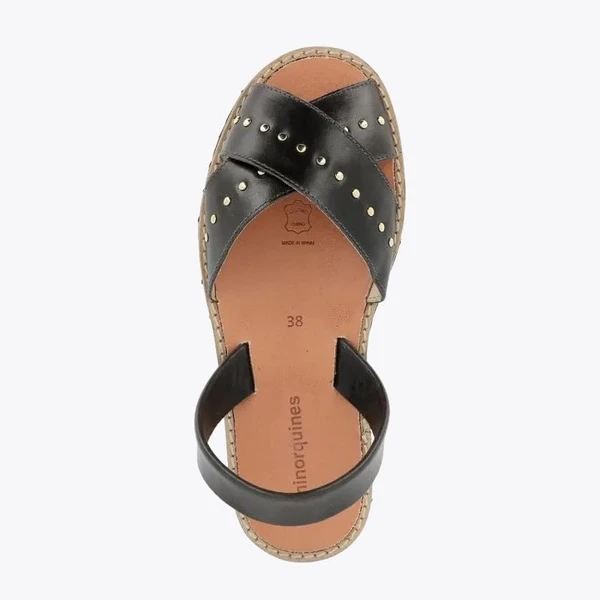 Sandales Avarca Rock - Cuir Vintage Dark Grey