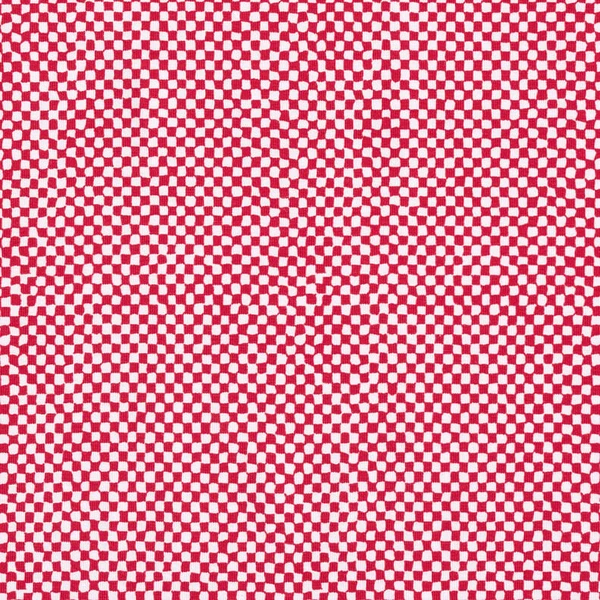 GOTS Jersey coton Mini-carreaux | TCC x LOOKS by Wolfgang Joop – rouge/blanc - Idéal pour Tops
