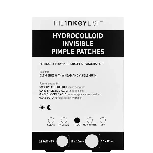 The INKEY List Patchs Hydrocolloïdes Invisibles pour Boutons