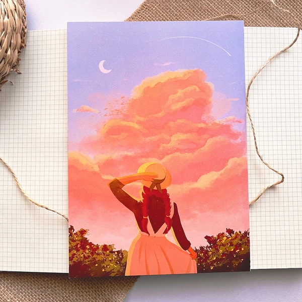 ANNE WITH AN E  -  Anne of Green Gables Art print