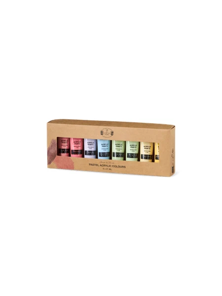 Peinture acrylique | Peinture acrylique à base d'eau. 21 ml. 8 pcs. | Multi