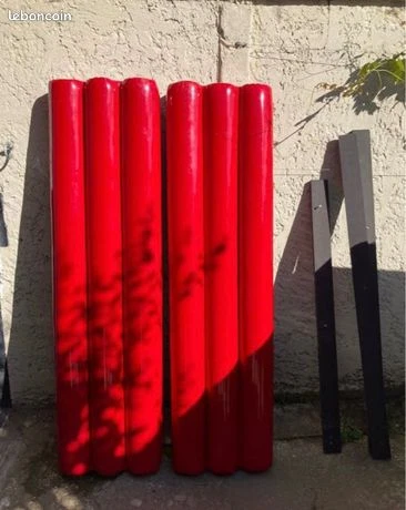 2 tête de lit ou deco vintage rouge bar/garage