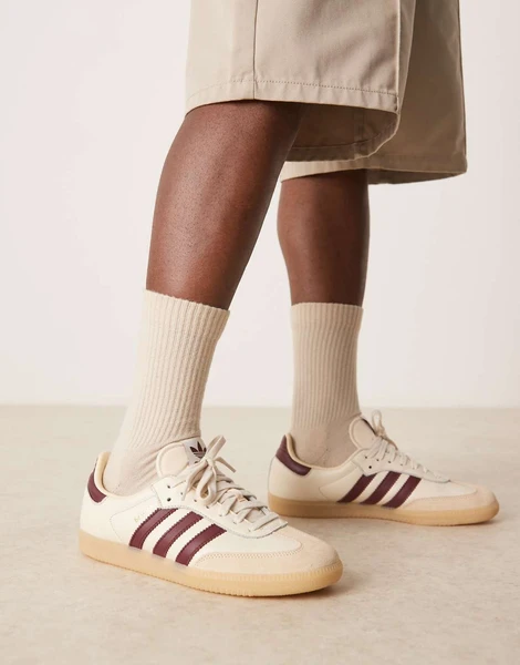 adidas Originals - Samba OG - Baskets - Crème et bordeaux