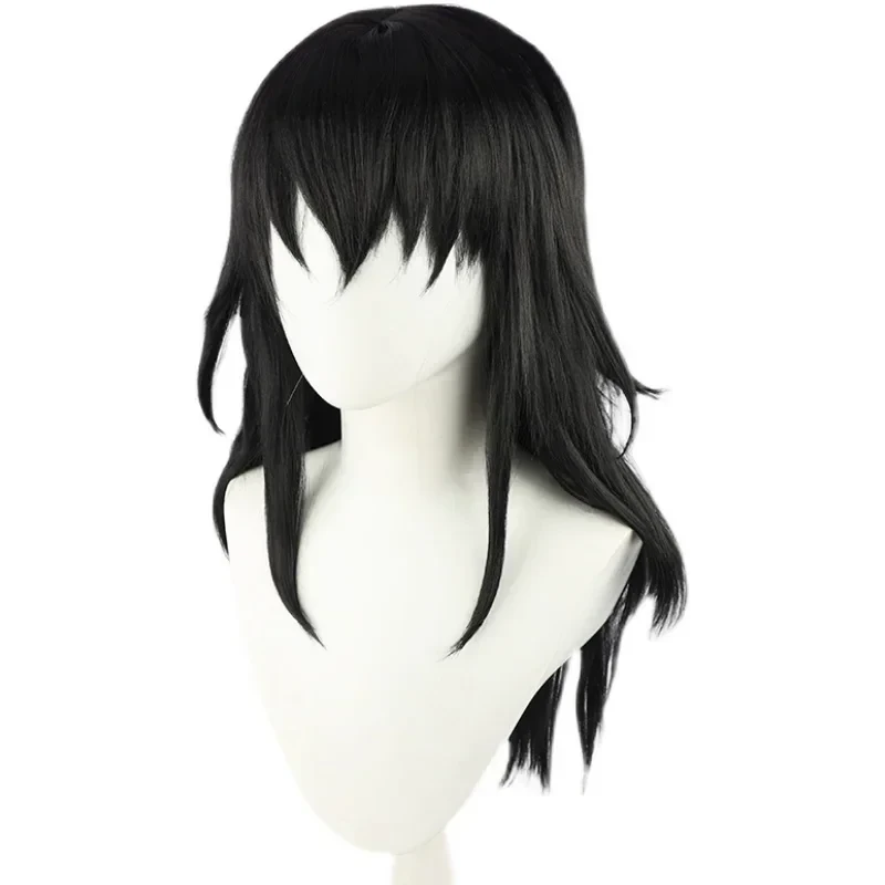 Perruque de Cosplay synthétique Demon Slayer Suma, perruque de saison Kimetsu No Yaiba noire longue résistante à la chaleur - AliExpress 200000532